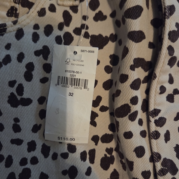 Banana Republic Black and Cream Leopard Print Skinny Pants High Rise NWT - Picture 6 of 8